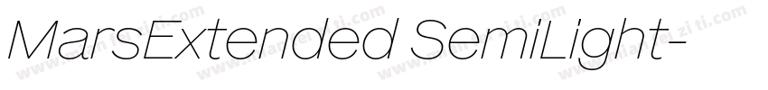 MarsExtended SemiLight字体转换